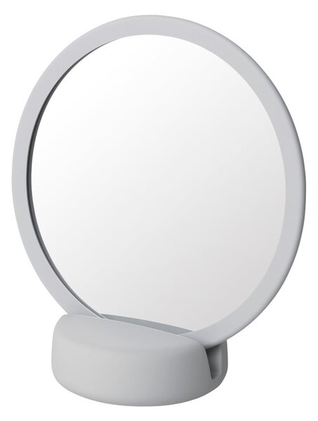 Oglindă cosmetică pentru masă Blomus, înălțime 18,5 cm, gri deschis