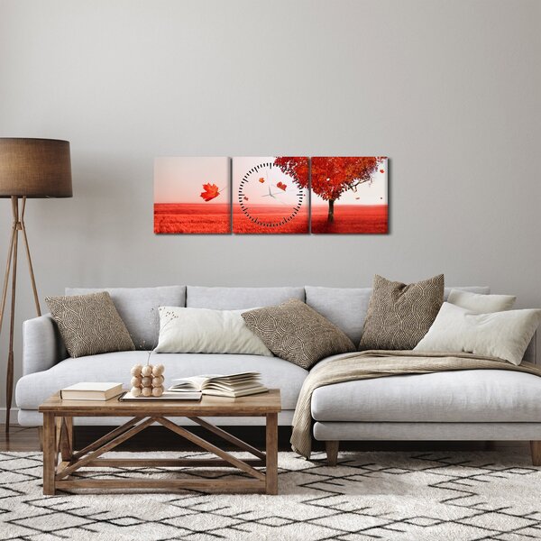 Tablou - Copacul iubirii (cu ceas) (90x30 cm)