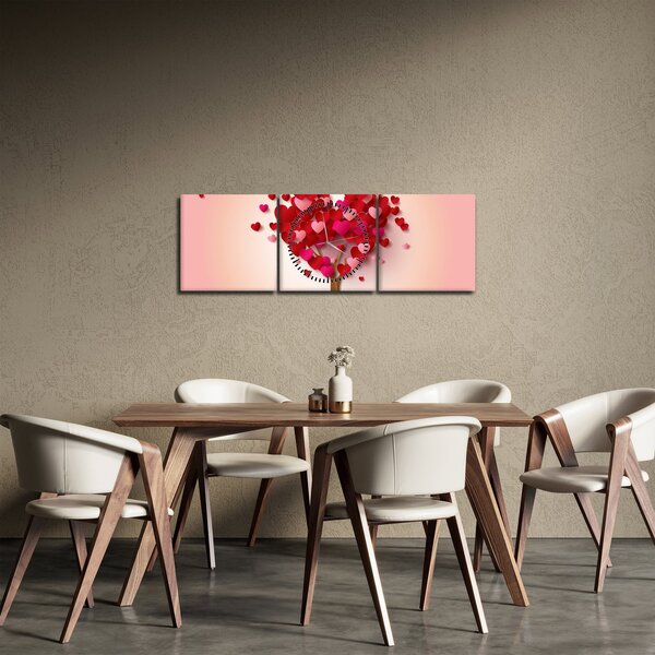 Tablou - Copacul (cu ceas) (90x30 cm)
