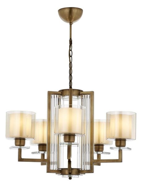 Candelabru pe lanț VARANA 5xE27/40W/230V, bronz