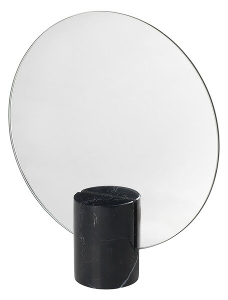 Oglindă cu suport din marmură Blomus Marble, negru