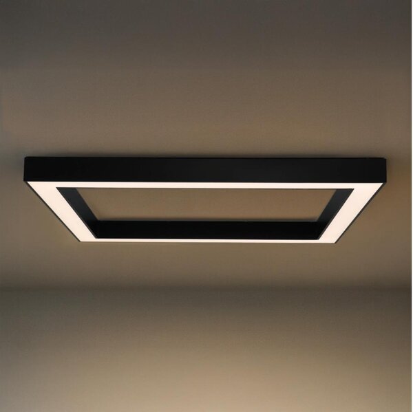 Plafonieră LED 150W/230V, 3000/4000/6500K, 120x120 cm, negru