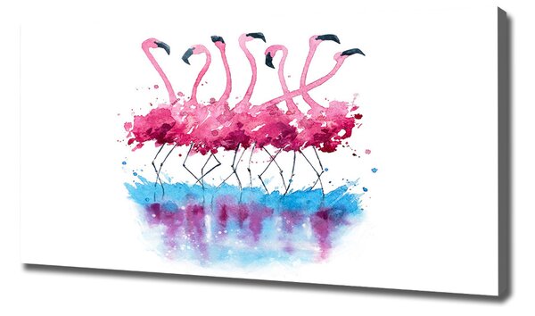 Pictură pe pânză Flamingos