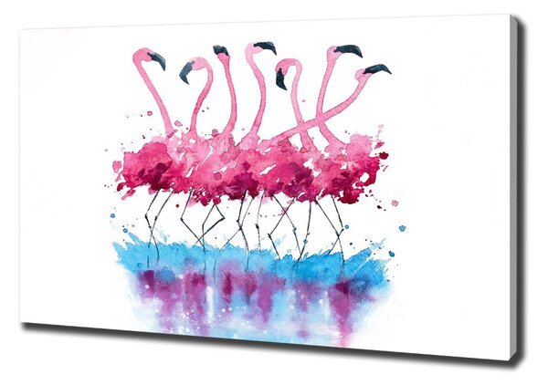 Pictură pe pânză Flamingos