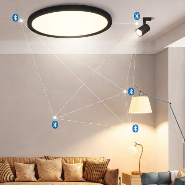 Brilagi - Plafonieră VIBE LED RGBW dimmabilă, 24W/230V, 3000-6500K, neagră + telecomandă