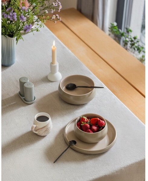 Farfurii bej 4 buc. din gresie ø 22 cm Terra Rondo – Bonami Selection