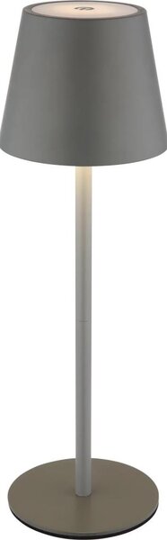 Globo 58488G-LED Lampă de masă VANNIE, reglabilă, cu control tactil, reîncărcabilă, pentru exterior, 3W/5V IP54 1800mAh gri
