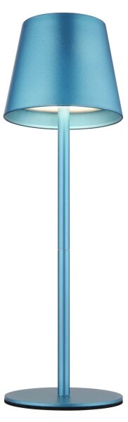 Globo 58488BL-LED Lampă de masă VANNIE, reîncărcabilă, cu control tactil și reglare a luminozității, pentru exterior 3W/5V IP54 1800mAh albastră