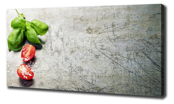 Tablou pe pânză canvas Tomate și busuioc