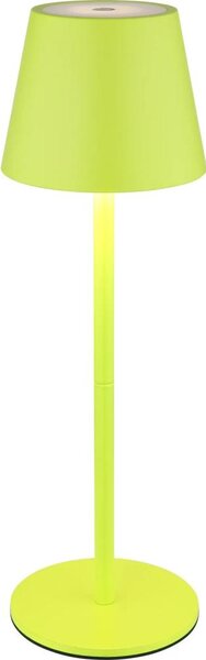 Globo 58488NG-LED Lampă de masă VANNIE pentru exterior, reglabilă (dimmabilă), cu control tactil și reîncărcabilă, 3W/5V IP54 1800mAh, verde
