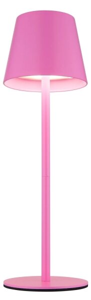 Globo 58488P-LED Lampă de masă VANNIE, reglabilă, cu control tactil, reîncărcabilă, pentru exterior, 3W/5V IP54 1800mAh roz