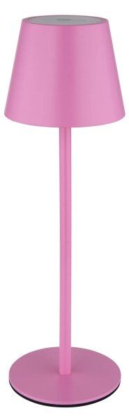 Globo 58488P-LED Lampă de masă VANNIE, reglabilă, cu control tactil, reîncărcabilă, pentru exterior, 3W/5V IP54 1800mAh roz