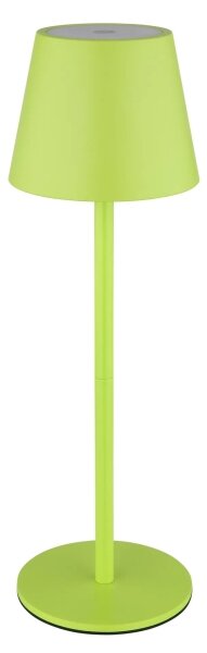 Globo 58488NG-LED Lampă de masă VANNIE pentru exterior, reglabilă (dimmabilă), cu control tactil și reîncărcabilă, 3W/5V IP54 1800mAh, verde