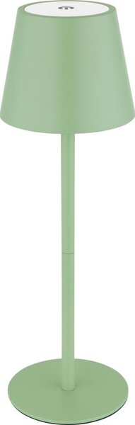 Globo 58488BG-LED Lampă de masă pentru exterior 3-în-1 VANNIE, dimmabilă cu comandă tactilă și reîncărcabilă, 3W/5V IP54 verde