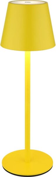 Globo 58488Y-LED Lampă de masă VANNIE, cu dimmer, tactilă, reîncărcabilă, pentru exterior, 3W/5V IP54 1800mAh, galbenă
