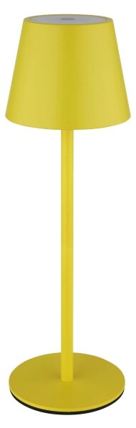 Globo 58488Y-LED Lampă de masă VANNIE, cu dimmer, tactilă, reîncărcabilă, pentru exterior, 3W/5V IP54 1800mAh, galbenă