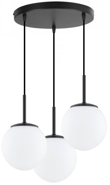 Brilagi - Lustră pe cablu MILO 3xE27/60W/230V neagră