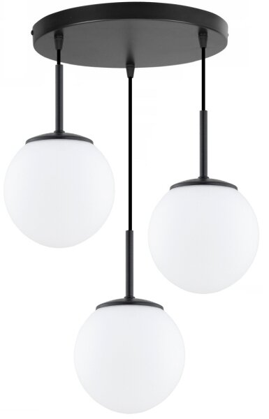 Brilagi - Lustră pe cablu MILO 3xE27/60W/230V neagră
