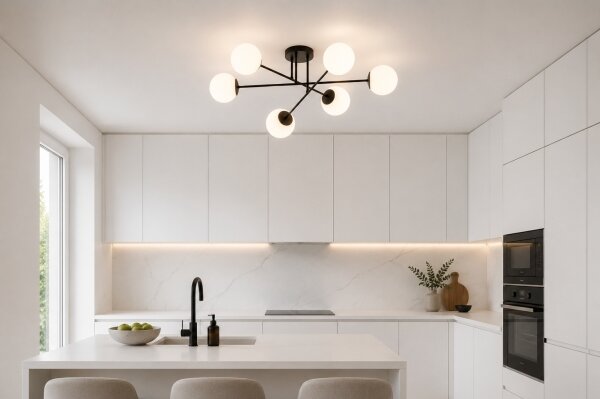 Brilagi - Lustru aplicat MILO 6xE27/60W/230V negru