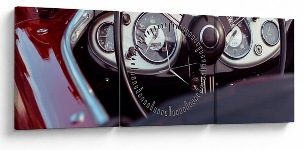 Tablou - Automobil (cu ceas) (90x30 cm)