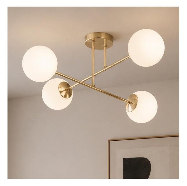 Brilagi - Lustru aplicat MILO 4xE27/60W/230V auriu