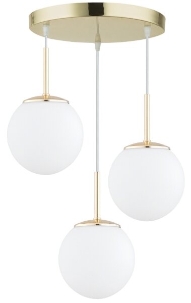 Brilagi - Lustră suspendată pe cablu MILO 3xE27/60W/230V, auriu