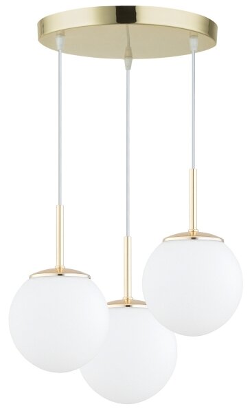 Brilagi - Lustră suspendată pe cablu MILO 3xE27/60W/230V, auriu