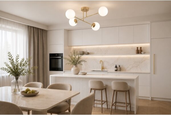 Brilagi - Lustru aplicat MILO 4xE27/60W/230V auriu