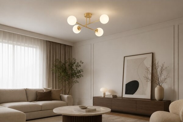 Brilagi - Lustru aplicat MILO 4xE27/60W/230V auriu
