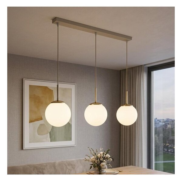 Brilagi - Lustră pe cablu MILO 3xE27/60W/230V bej/auriu