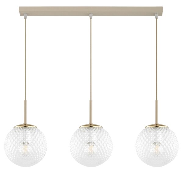 Brilagi - Lustru pe cablu STELLA 3xE27/60W/230V bej/auriu