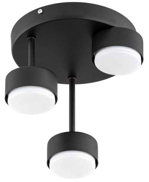 Brilagi - Lustră LED MONO montată pe plafon 3xGX53/30W/230V, negru