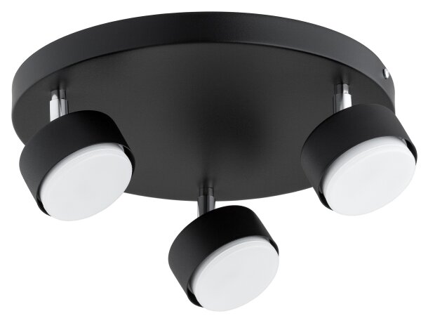 Brilagi - Spot LED MONO, 3 x GX53, 30 W, 230 V, negru