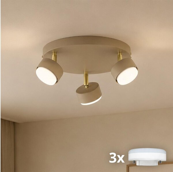 Brilagi - Spot LED MONO 3xGX53/30W/230V bej/auriu