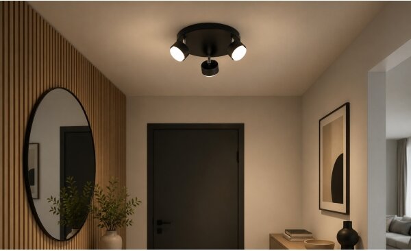 Brilagi - Spot LED MONO, 3 x GX53, 30 W, 230 V, negru
