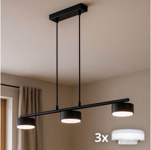 Brilagi - Lustră LED pe cablu MONO 3xGX53/30W/230V neagră