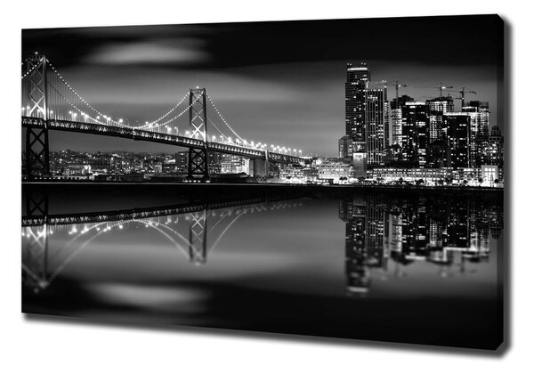 Print pe canvas San Francisco pe timp de noapte