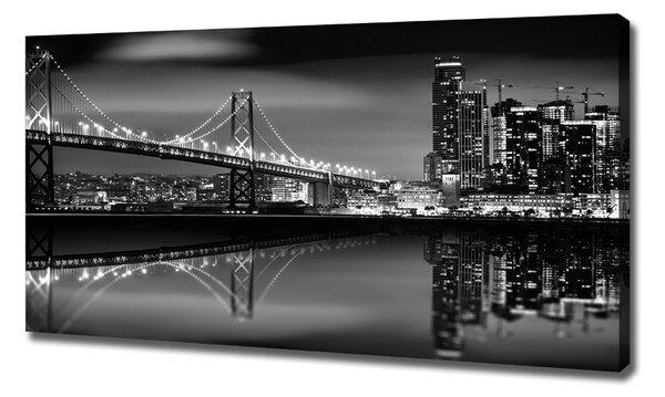 Print pe canvas San Francisco pe timp de noapte