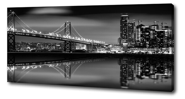 Print pe canvas San Francisco pe timp de noapte