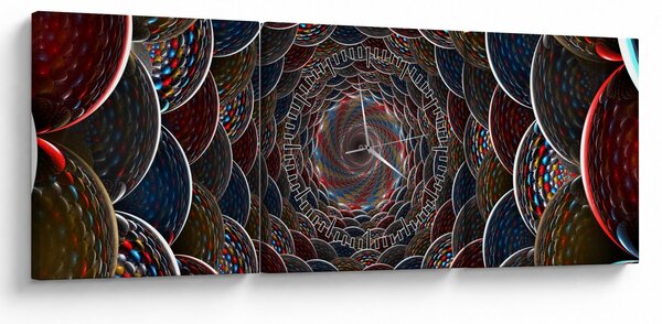 Tablou - Vortex (cu ceas) (90x30 cm)