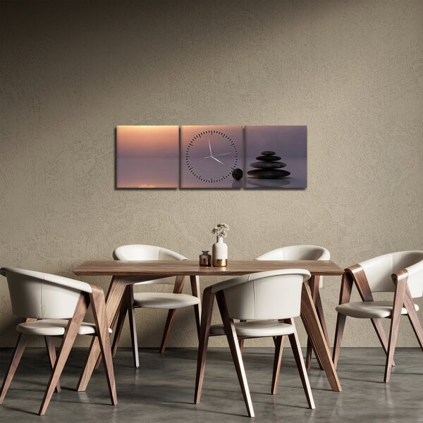 Tablou - Echilibru (cu ceas) (90x30 cm)