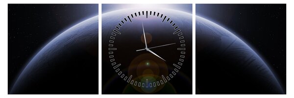 Tablou - Corp cosmic (cu ceas) (90x30 cm)