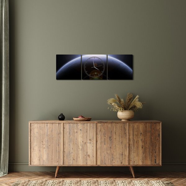 Tablou - Corp cosmic (cu ceas) (90x30 cm)
