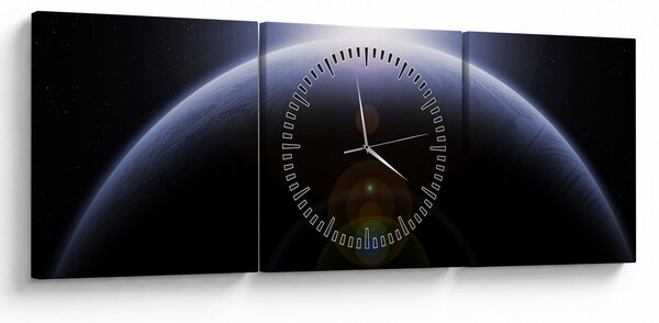 Tablou - Corp cosmic (cu ceas) (90x30 cm)