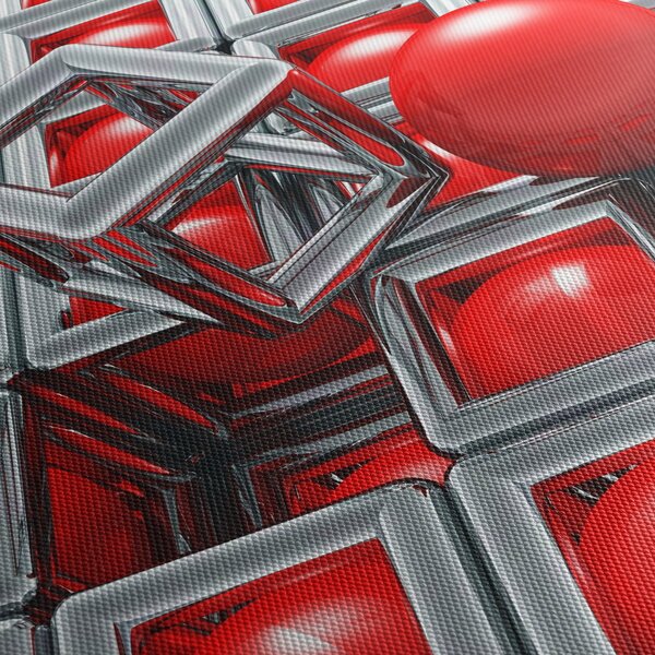Tablou - Abstract metalic 3D (90x60 cm)