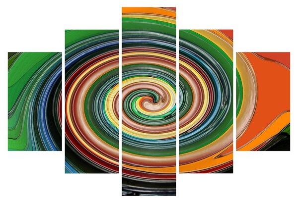 Tablou abstract - spirala colorata (150x105 cm)