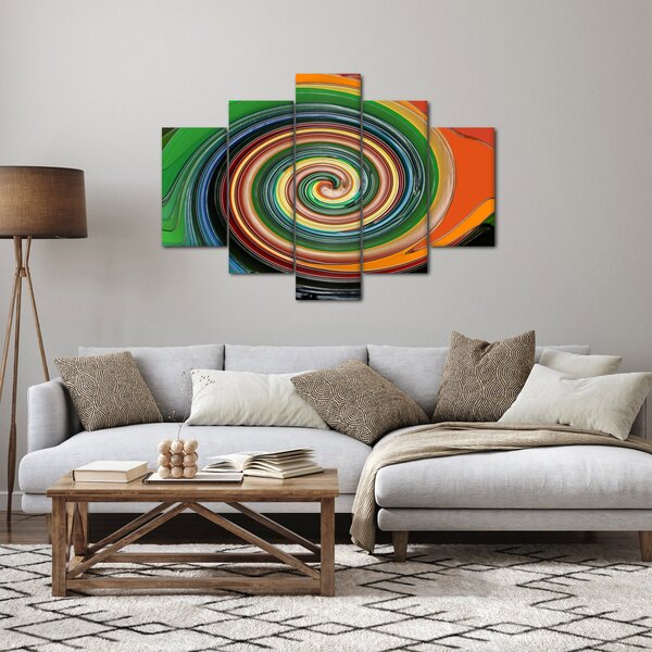 Tablou abstract - spirala colorata (150x105 cm)