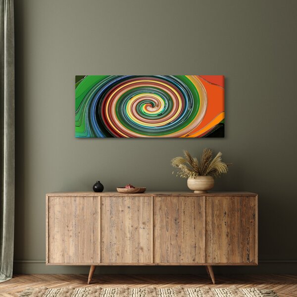 Tablou abstract - spirala colorata (120x50 cm)