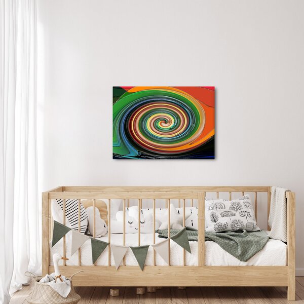Tablou abstract - spirala colorata (70x50 cm)