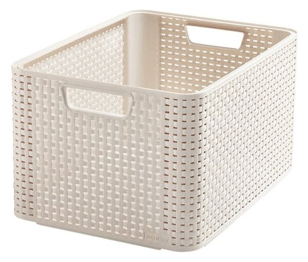 Cutie de depozitare crem din plastic 33x44x23 cm Style – Curver